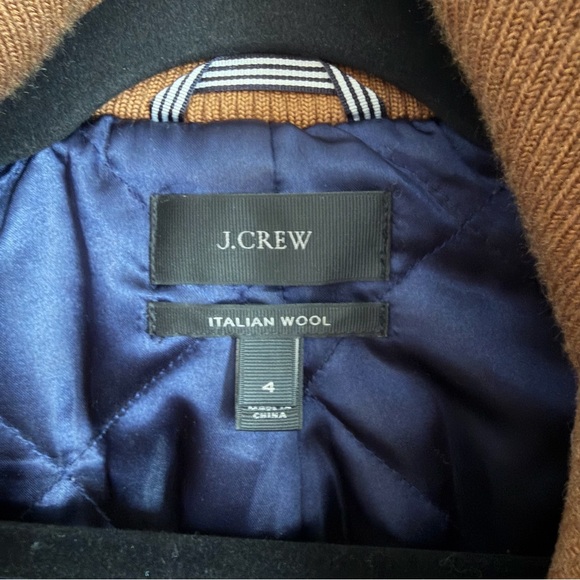 J. Crew | Lodge Coat in Italian Wool - Acorn Brown Fully Lined Peacoat Jacket 4 - Picture 9 of 10